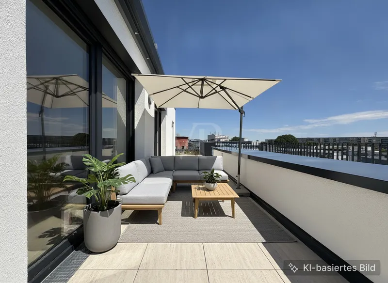 Design-Penthouse mit Dachgarten und maßgefertigtem Interior-Konzept — photo 1
